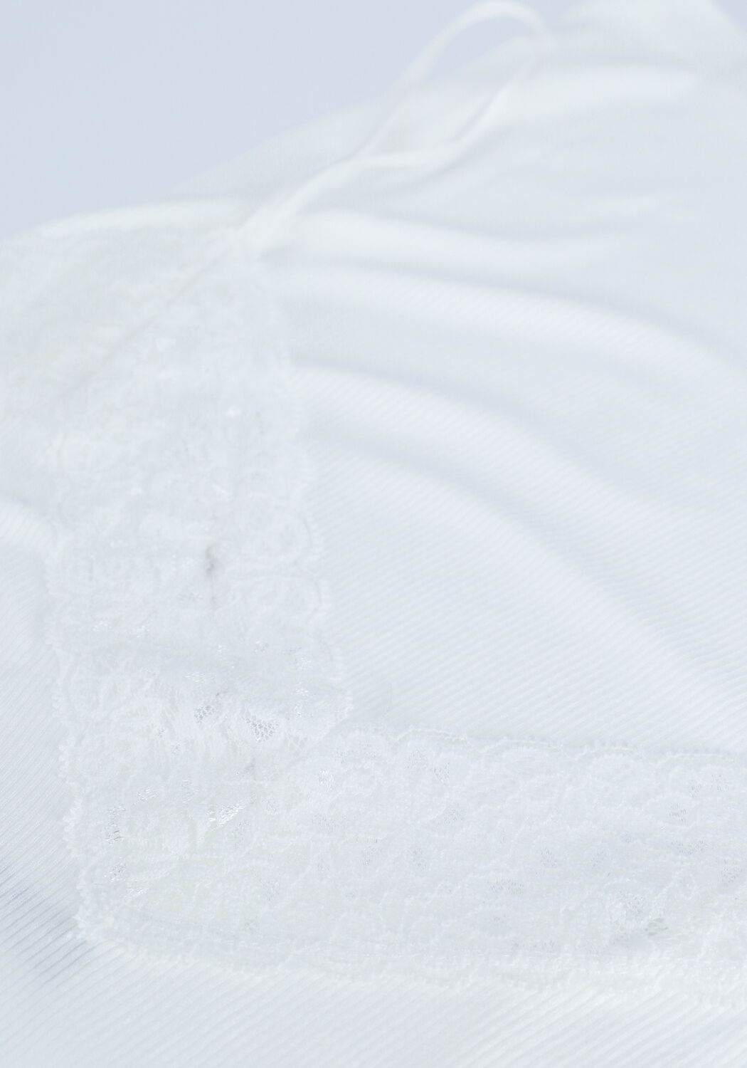 Witte SELECTED WOMEN Top SLFMIO RIB LACE SINGLET B - NO - large