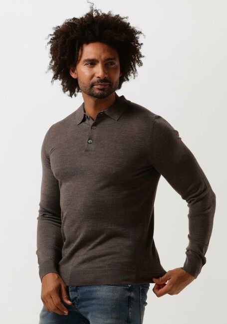 PROFUOMO Polo POLO LONGSLEEVE en taupe - large