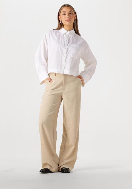 SELECTED FEMME SLFASTHA LS CROPPED BOXY SHIRT Blouses en blanc - large