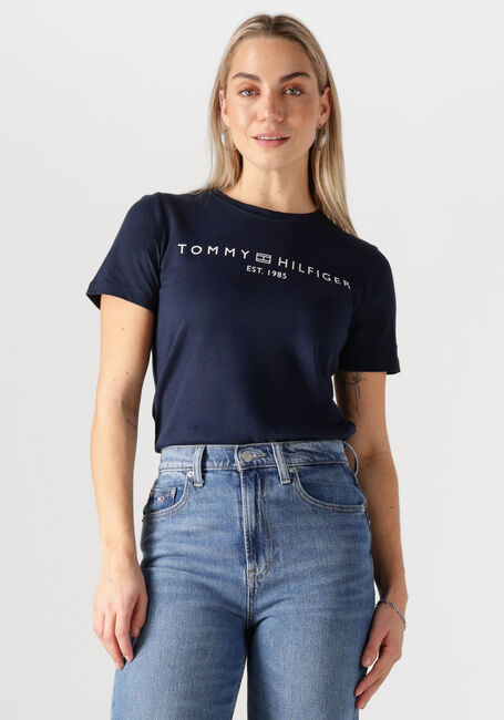 TOMMY HILFIGER T-shirt REG CORP LOGO Bleu foncé - large