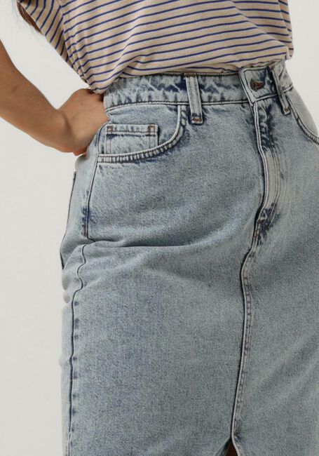 Blauwe BY-BAR Midirok ELBA DENIM SKIRT - large