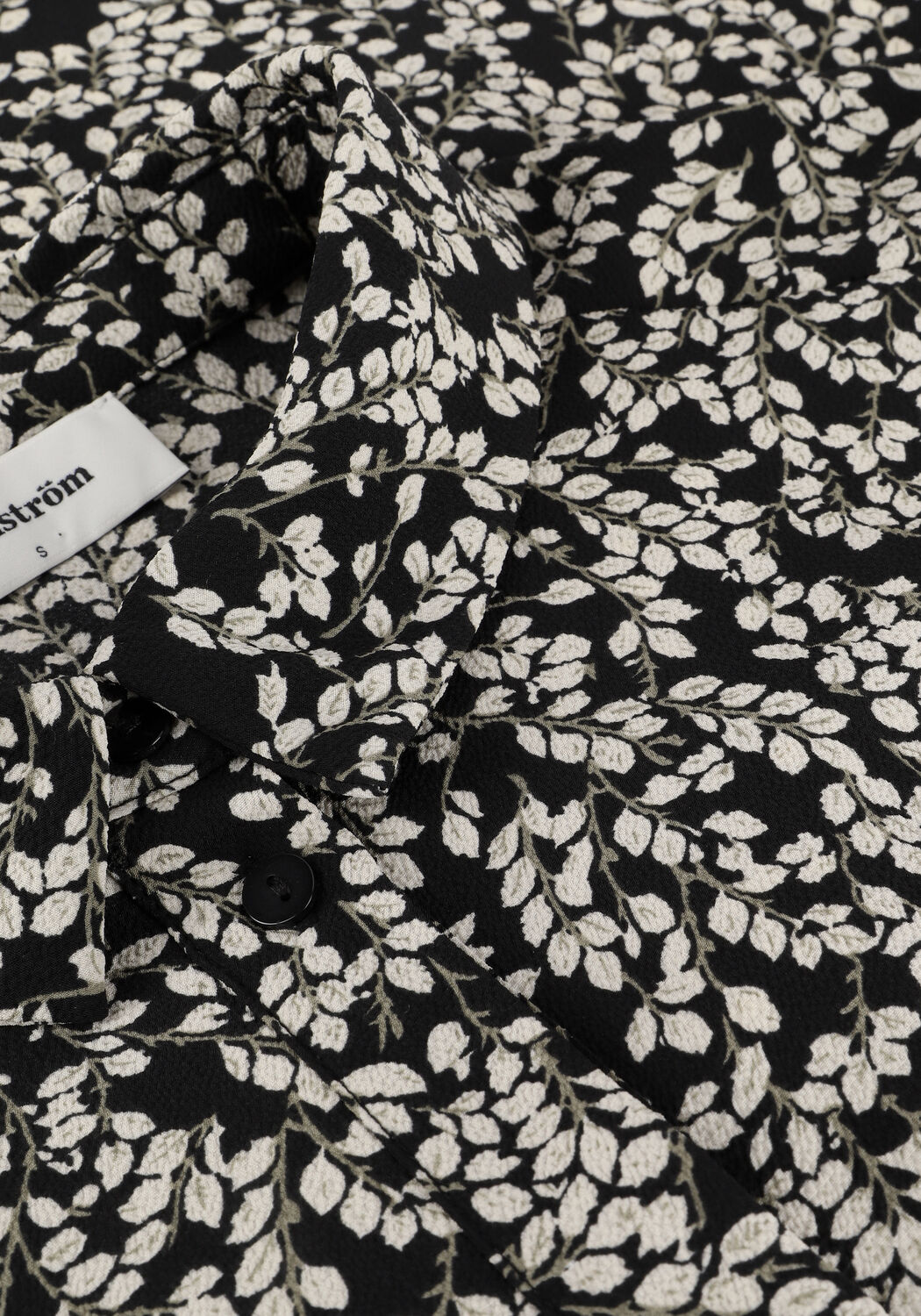 Zwarte MODSTR&Ouml;M  ODA PRINT SHIRT - large