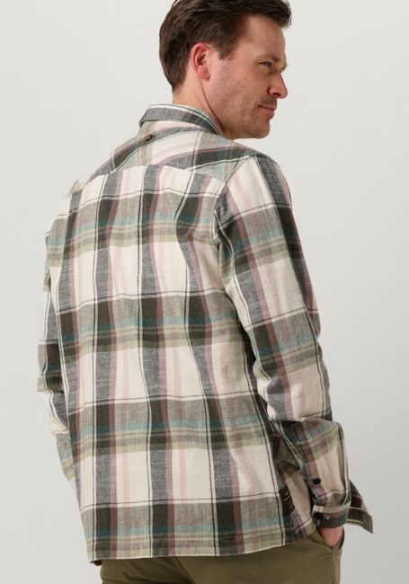 PME LEGEND Surchemise LONG SLEEVE SHIRT FLANEL YD CHECK Gris clair - large