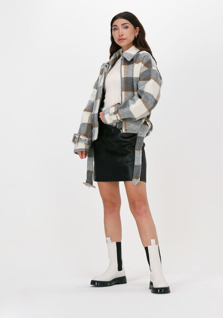 Zwarte NA-KD Minirok POCKET DETAIL PU SKIRT - large