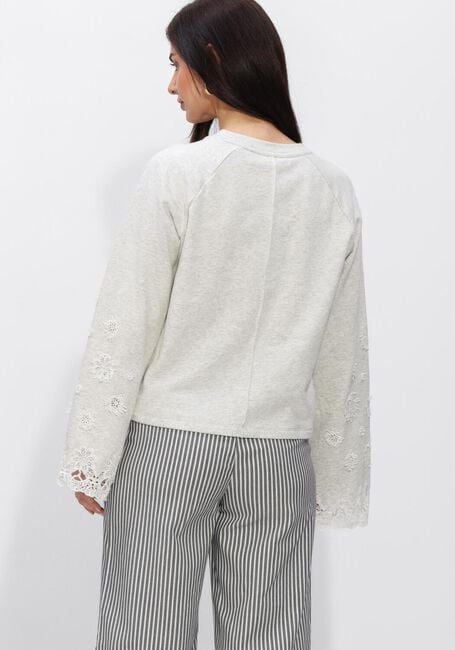 Lichtgrijze OBJECT Sweater OBJKIMIA LS RE SWEAT SHIRT - large