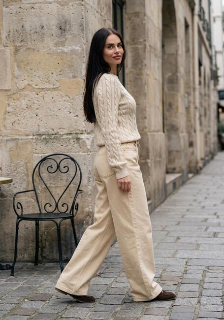 Beige MODSTR&Ouml;M Trui SABREMD O-NECK - large