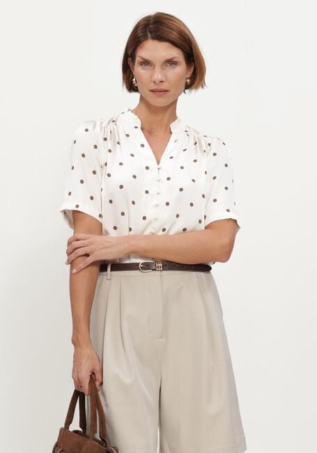Gebroken wit NEO NOIR  TORANA DOTTED BLOUSE - large