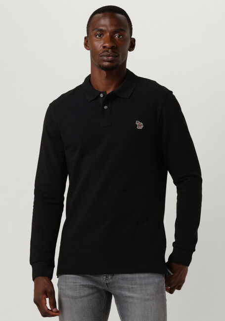 Zwarte PS PAUL SMITH Polo MENS SLIM FIT LS POLO SHIRT ZEBRA - large