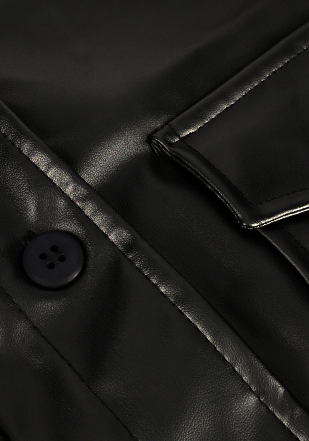 JANSEN AMSTERDAM Veste en cuir VILOU en noir - large