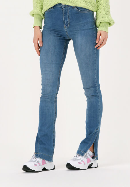 NA-KD Skinny jeans SIDE SLIT SKINNY JEANS en bleu - large