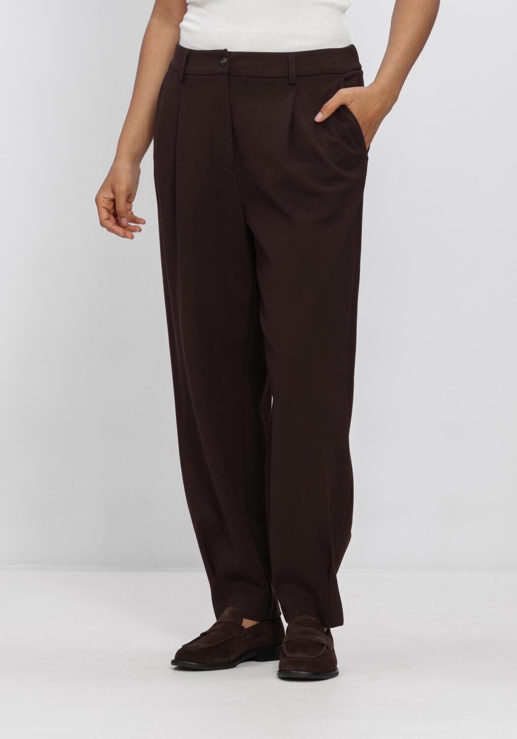 Bruine SUMMUM Pantalon TROUSERS PUNTO MILANO - large
