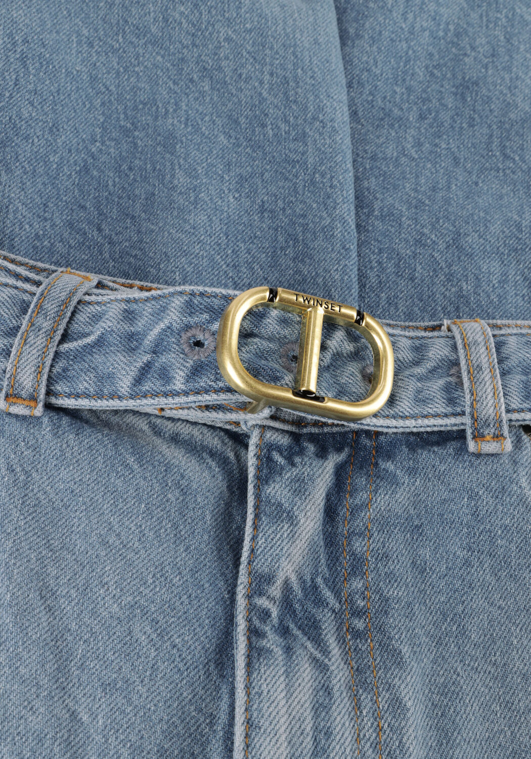 Blauwe TWINSET MILANO Straight leg jeans WOVEN TROUSERS - large