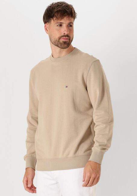 TOMMY HILFIGER Pull ESSENTIAL TERRY CREWNECK Kaki - large