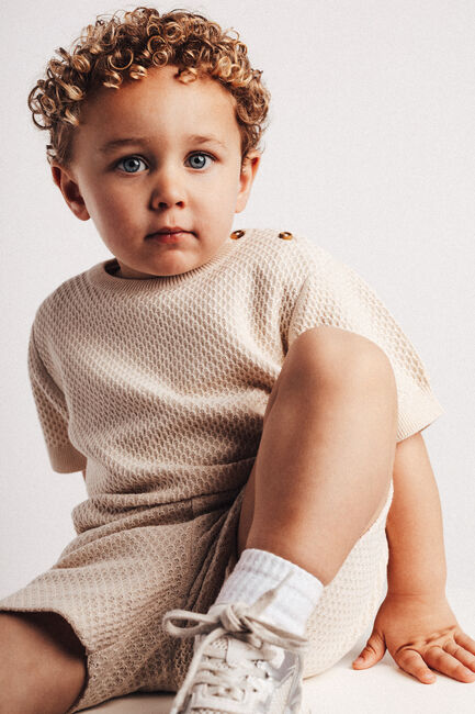 BAJE STUDIO T-shirt FRAIN en beige - large