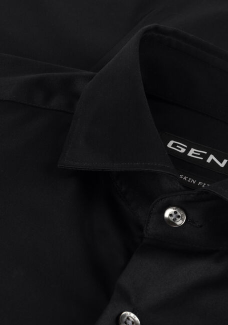Zwarte GENTI Klassiek overhemd S0009-1109 - large
