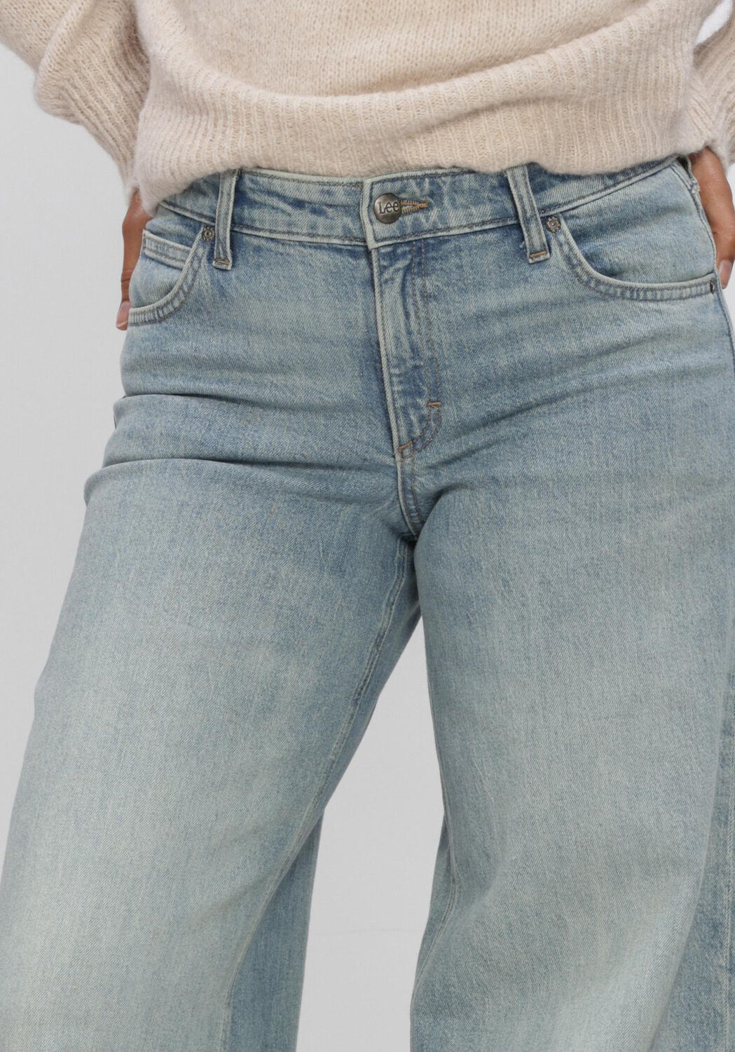 LEE Wide jeans HOPE Bleu clair - large
