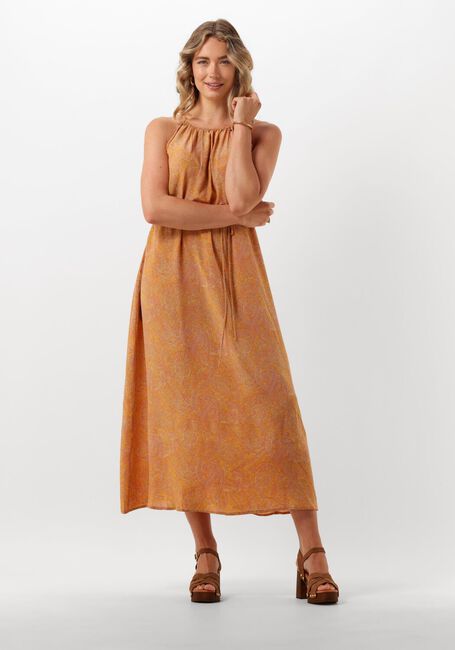 SISSEL EDELBO Robe midi MERIDA SILK STRAP DRESS en beige - large