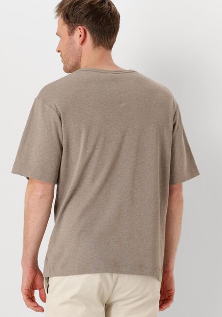 PROFUOMO T-shirt T-SHIRT CREWNECK OVERSIZED SS en taupe - large