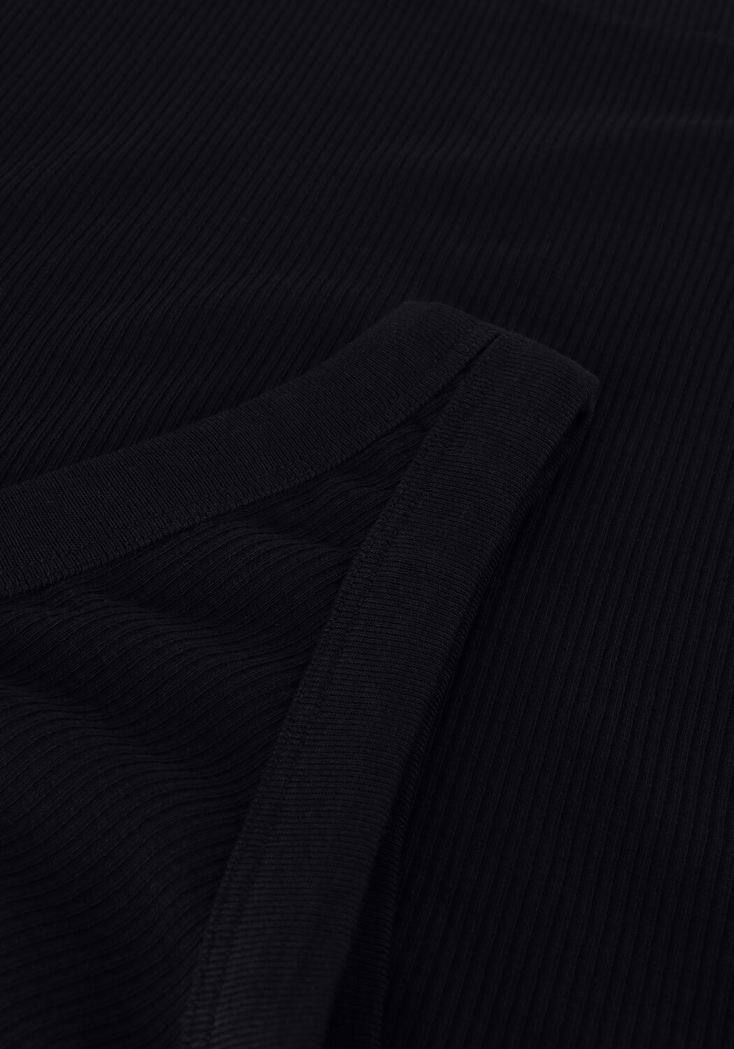 Zwarte PENN & INK Top SINGLET ONE SHOULDER - large