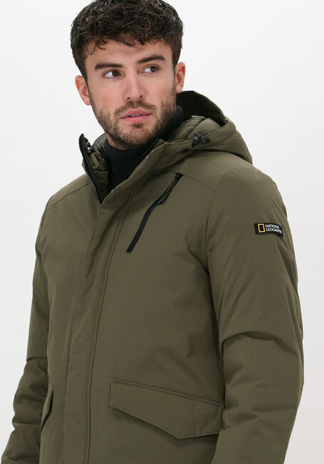 NATIONAL GEOGRAPHIC  HOODED COAT Olive - large