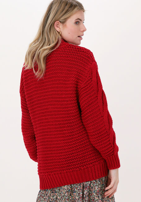 NA-KD Pull CABLE KNITTED SWEATER en rouge - large
