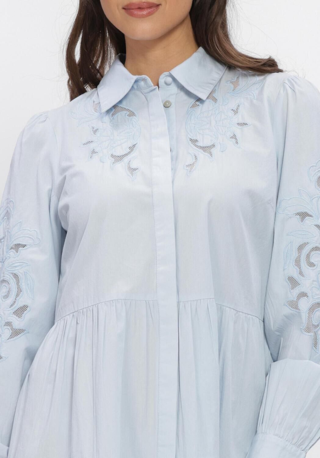 Y.A.S. Mini robe YASZIMIA LS SHIRT DRESS en bleu - large