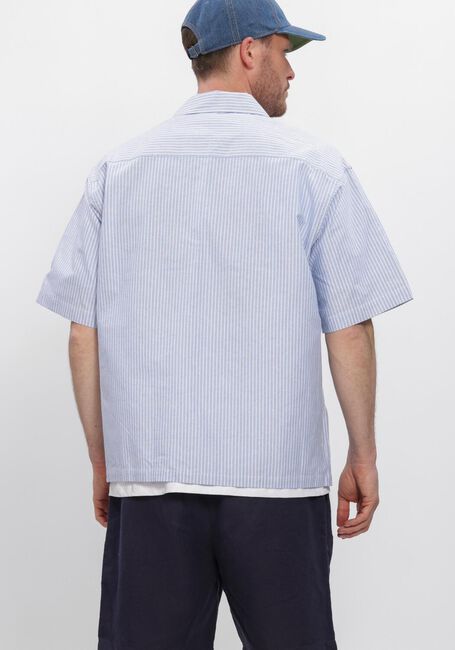 WOODBIRD Chemise d&eacute;contract&eacute; WBWANG OX FLOWER SHIRT Bleu clair - large