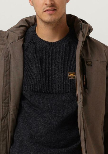 Bruine PME LEGEND Jassen SEMI LONG JACKET STRATOR ICON 2.0 MELANGE TWILL - large
