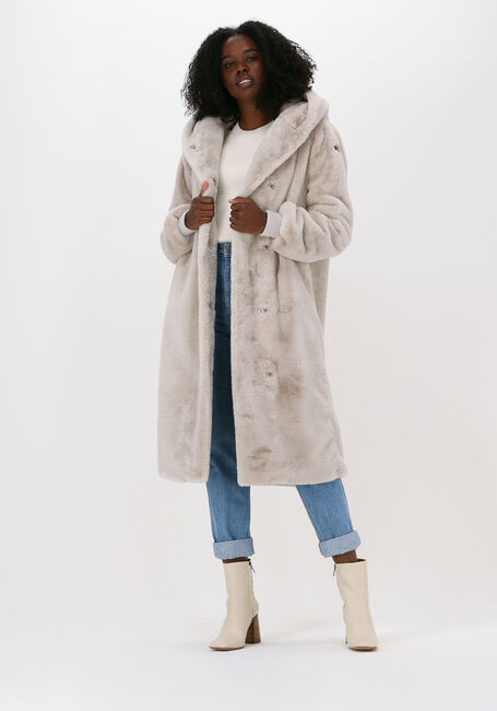 Ecru MOSCOW Faux fur jas NADJANA - large