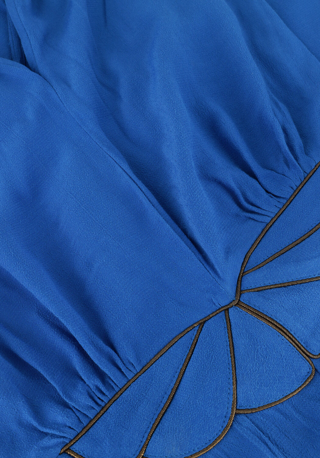 Blauwe LOUIZON Maxi jurk FAYENCE - large