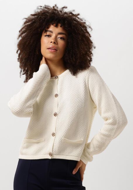 MINUS Gilet VIMA KNIT CARDIGAN en blanc - large