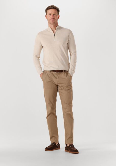 Beige STEFANO LAURAN Trui HALF ZIP - large