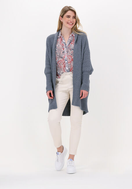 Blauwe SIMPLE Vest KNITTED CARDIGAN ICE STRUC Blauwe SIMPLE Vest KNITTED CARDIGAN ICE STRUC - large