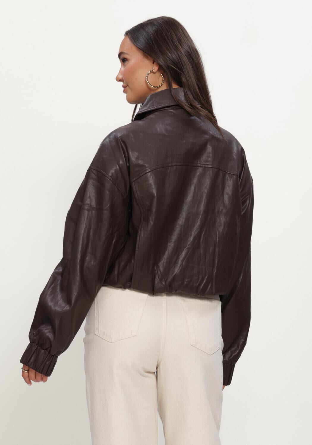 Bruine NUKUS Jack DELILA JACKET PU - large
