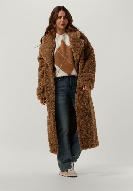 Bruine BEAUMONT Teddy jas TEDDY STATEMENT COAT - large