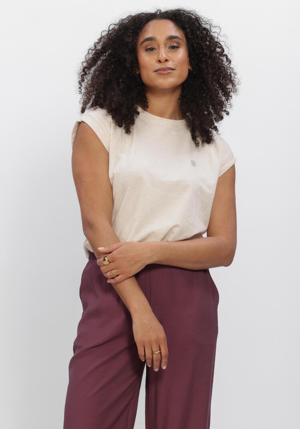 BY-BAR Haut TOBY LUCKY EVERYDAY TOP en beige - large