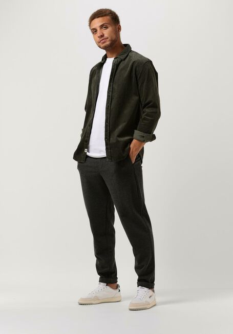 Donkergroene ANERKJENDT Overshirt AKLEIF CORDUROY SHIRT - large