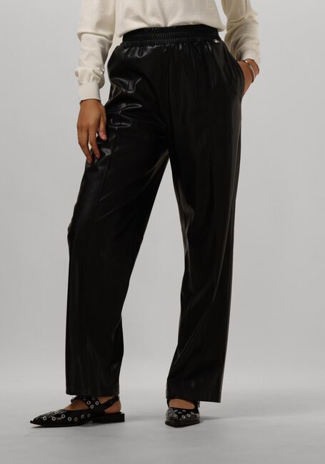 Zwarte LIU JO Wijde broek PANT. JOGGER SPALMATO - large