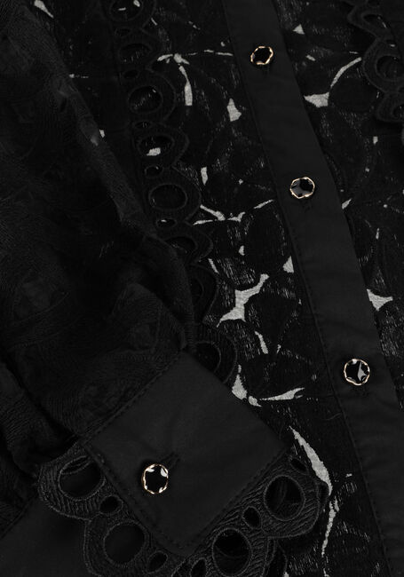 Zwarte SUMMUM  BLOUSE LACE ORGANZA Zwarte SUMMUM  BLOUSE LACE ORGANZA - large