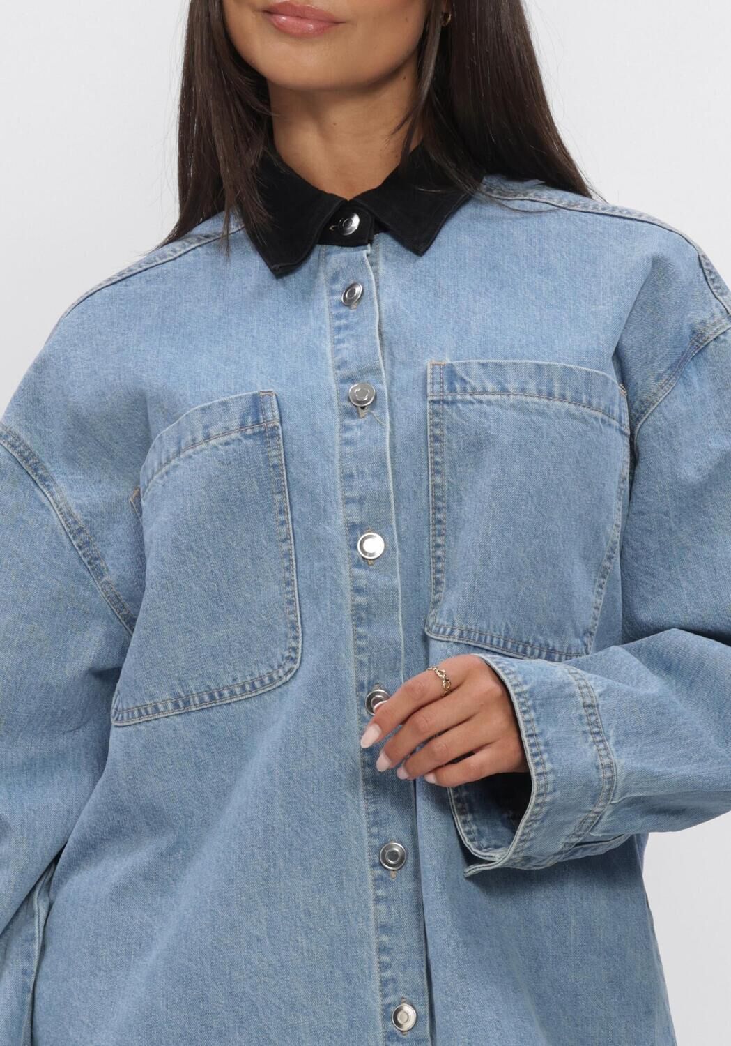 Lichtblauwe EDITED  AMBER SHIRT - large