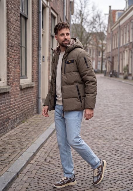 PME LEGEND Veste matelass&eacute; SEMI LONG JACKET YETCRAFT en vert - large