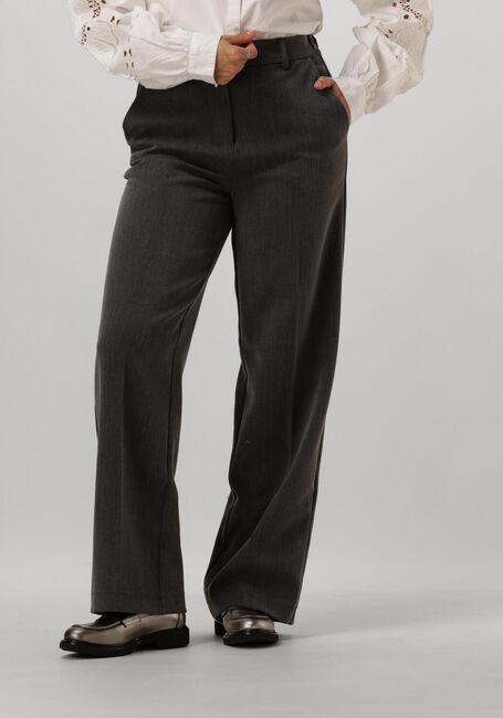 Donkergrijze Y.A.S. Pantalon YASLIKKA HW WIDE PANTS - large