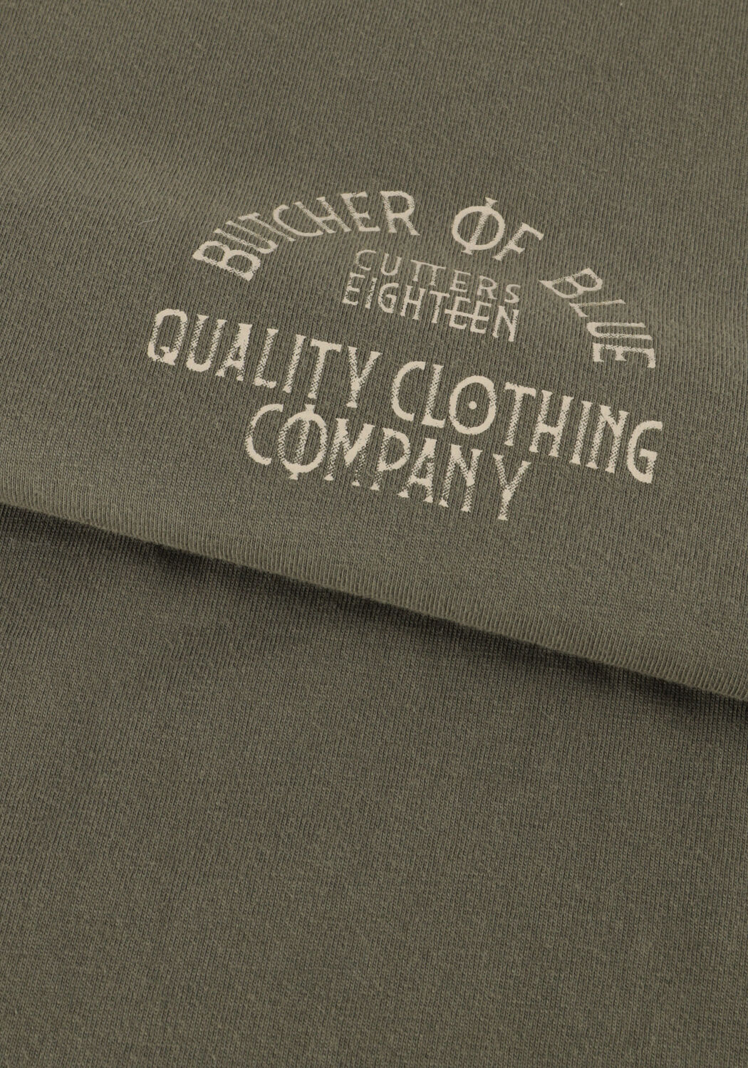 BUTCHER OF BLUE T-shirt CLASSIC FRAT LOOSE TEE Kaki - large