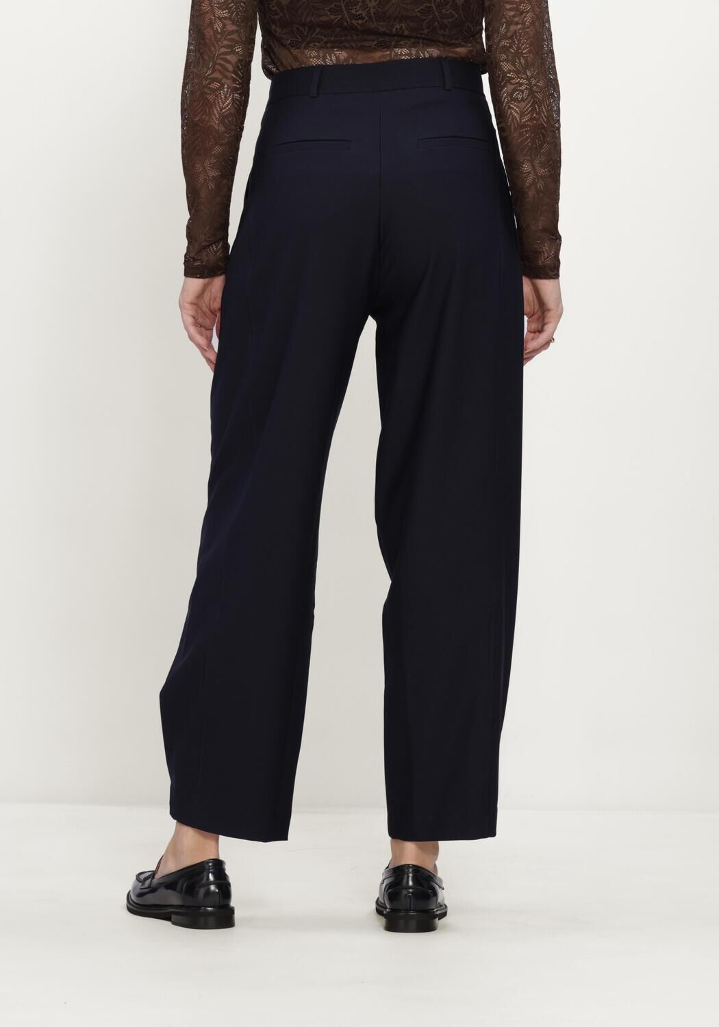 AIMEE THE LABEL COLOMBIAW6 TROUSER Pantalons Bleu fonc&eacute; - large