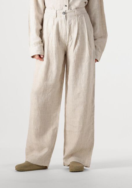 Ecru WITHBLACK Wijde broek WBLWILLOW WIDE PANTS - large
