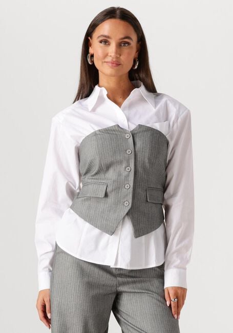 Lichtgrijze REFINED DEPARTMENT Tops & T-shirts STEIJN - large