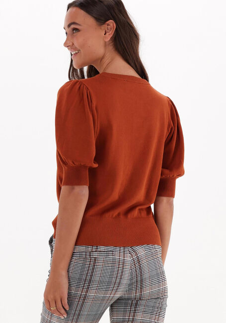 MINUS Haut LIVA KNIT TEEE en marron - large