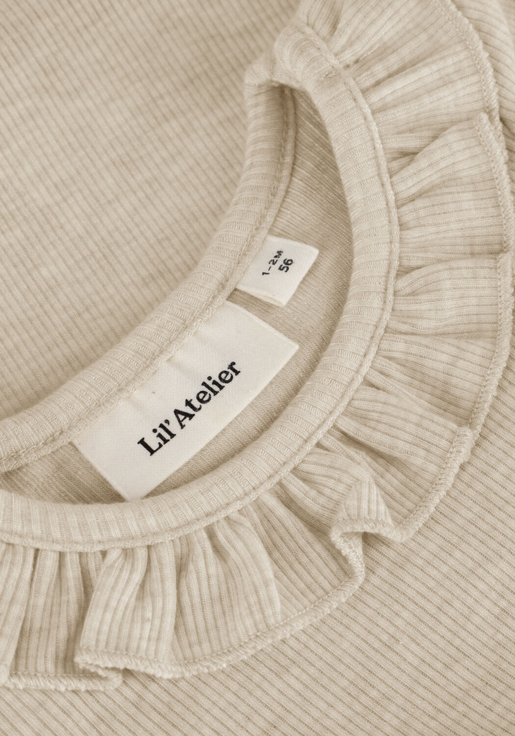 Beige LIL' ATELIER  NBFDARLA LS SLIM BODY LIL - large