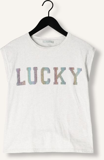 Lichtgrijze BY-BAR T-shirt THELMA LUCKY RAINBOW TOP Lichtgrijze BY-BAR T-shirt THELMA LUCKY RAINBOW TOP - large