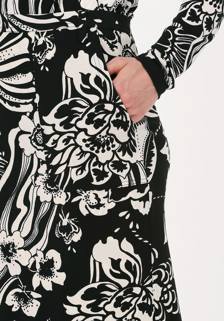 VANILIA Jupe midi SWIRL FLOWER en noir - large